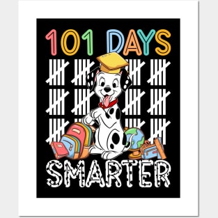 101 Days Of School Dalmatian Dog 100 Days Smarter Teacher Posters and Art